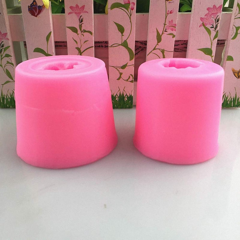 HiParty 2 Pack Small 3D Puppy Dog Silicone Candle Molds, Cute Pomeranian & Poodle Chocolate Candy Fondant Mold Cake Decorating Tool Poodle Making Candle Soap Resin Plaster Crayon Wax Melt Mold - Image 4